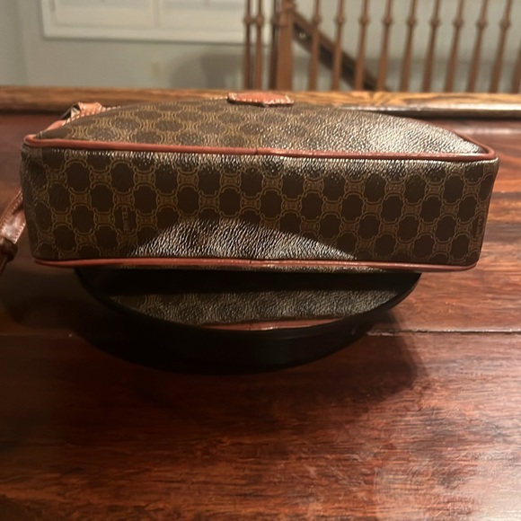 CELINE Macadam Monogram PVC Crossbody Leather Brown - Picture 7 of 13